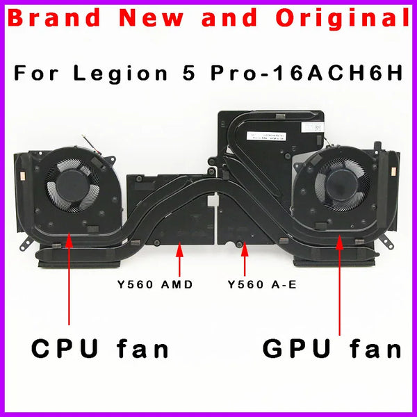 StoneTaskin New Laptop CPU GPU Cooling Heatsink Fan Cooler Radiator fo Lenovo Legion 5 Pro-16ACH6H 82JQ 5H40S20277 5H40S20278 5H40S20279 Free Shipping