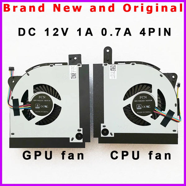 StoneTaskin Original New Laptop CPU GPU Fan Cooler Radiator for ASUS ROG G7BI G7BI8950 G753 G703 G703GI VI GS 13NB0EU0P07011 13N1-2LM0201 DC 12V