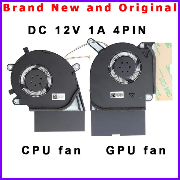 StoneTaskin Original New Laptop CPU GPU Fan Cooler Radiator for ASUS ROG Strix G512L G532L G712L G732L DC12V