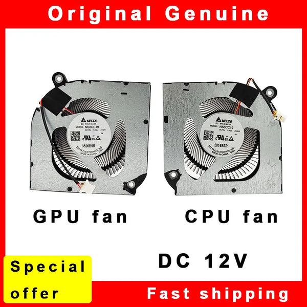 StoneTaskin New Laptop CPU GPU Fan Cooler Radiator for Acer Nitro 16 (AN16-51) NS8CC19 21G12 21G11 DC12V 1.0A DC280010WD0 DC280010VD0 Fully Tested Free Shipping