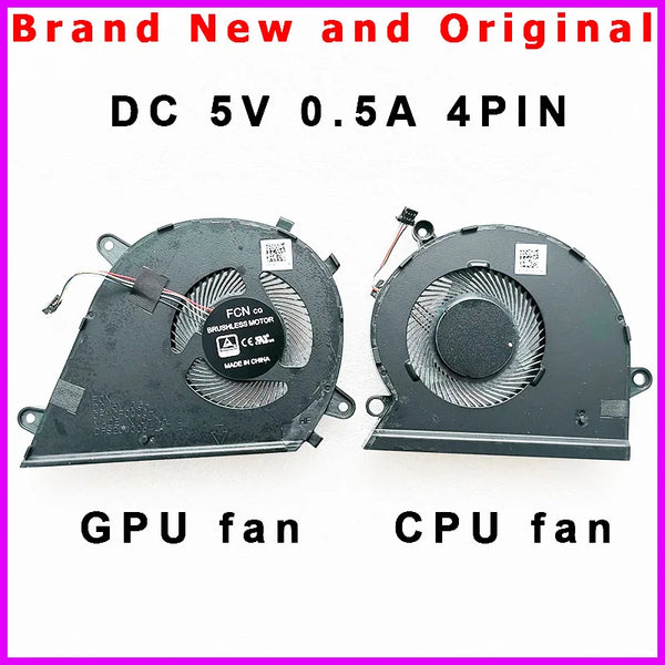 StoneTaskin Original New Laptop CPU GPU Fan Cooler for ASUS Mars15 VX60GT9750 VX60 VX60GT K571 X571G F571G GT9750 DFS2000054L0T 0FV0F0000H