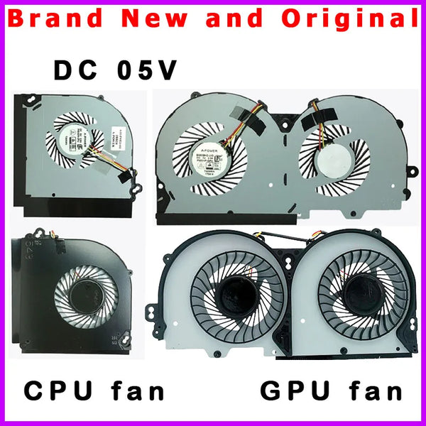 StoneTaskin Original New Laptop CPU GPU Fan Cooler for Clevo P950HP P950HP6 P950ER P950HR P955ER P950EP6 P955EP6 P950ED BS5005HS U3D U3E