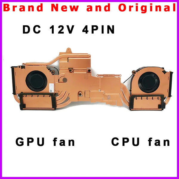 StoneTaskin New Laptop CPU GPU Heatsink Cooling Fan for Clevo 6-31-V15RN-101 CV15S02 FQNW FQNX DFSCL12E16486S DFSCL12E06486S Free Shipping