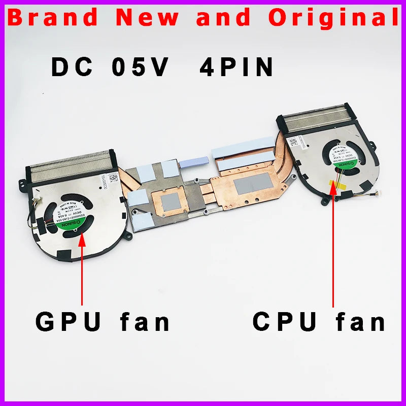 Gpu Low Profile Radiator StoneTaskin New Laptop CPU GPU Heatsink Fan Cooler Radiator for Dell X