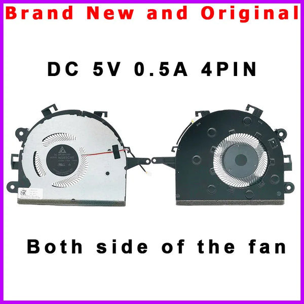 StoneTaskin Original New Laptop Fan Cooler Radiator for Lenovo IdeaPad 3 17ARE05 3-17ADA05 FM9Q DFS5K12114262F DC5V 0.5A 4PIN 5F10S13908 19H05