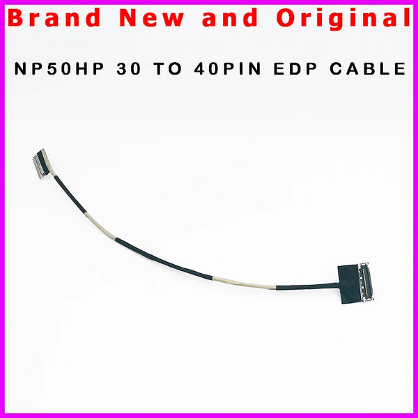 StoneTaskin Original New Laptop LCD Cable for Clevo NP50 NP50HP NP50DB 30 TO 40PIN LCD Screen Display EDP CABLE 6-43-NP5H1-010-1N 6-43-NP501-012-1N  Fast Free Shipping