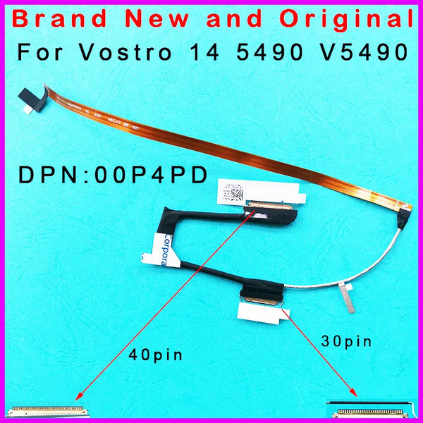 StoneTaskin Original New Laptop LCD cable For DELL Vostro 14 5490 V5490 mantis 14v5 EDP cable 00P4PD 0P4PD  Fast Free Shipping