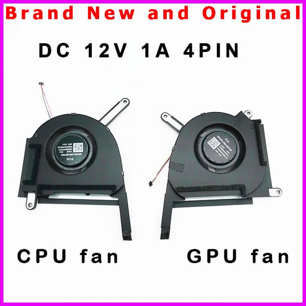 StoneTaskin Original New Latop CPU GPU Fan Cooler 13NR09F0T01011 DQ5DC81F000 DQ5DC81F002 13NR09J0T01011 DFSCK2211518E FPSP DFSCK22D0588ED FP88 DC12V