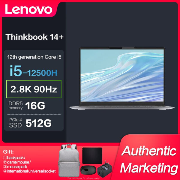 New Lenovo ThinkBook 14+ Intel I5-12500H/ i7-12700H 16GB 512GB/1TBSSD RTX2050 2.8K 90Hz 14inch Slim Laptop Notebook