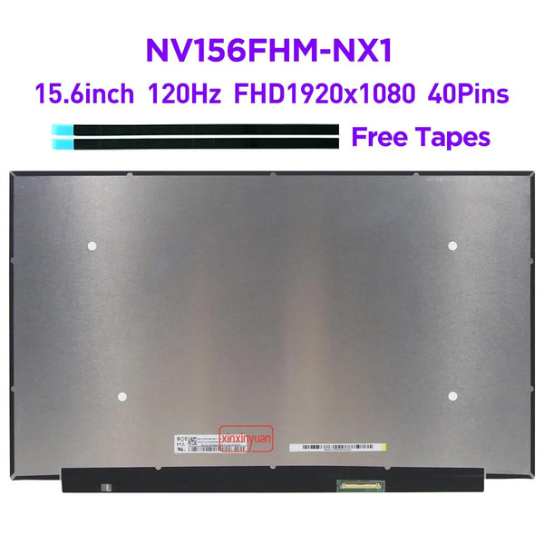 New NV156FHM-NX1 V8.0 15.6 inch 120Hz IPS Laptop LCD Screen For Lenovo Legion 5-15 ideapad Gaming 3-15 FRU 5D10W86614 40pin eDP