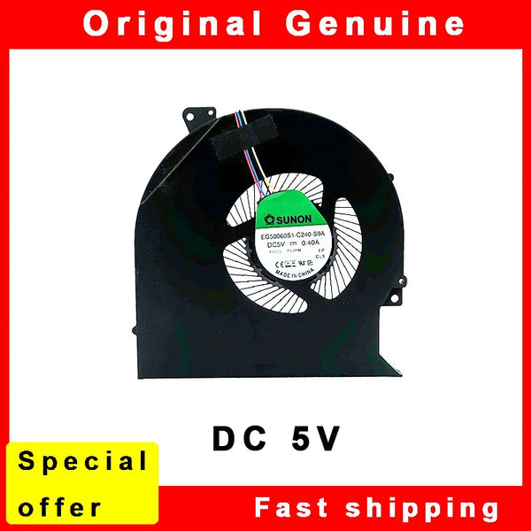 StoneTaskin Original New Original CPU Fan For Dell Precision 3510 M3510 P48F Latitude E5570  H9M9M  0H9M9M FGKD EG50060S1-C240-S9A