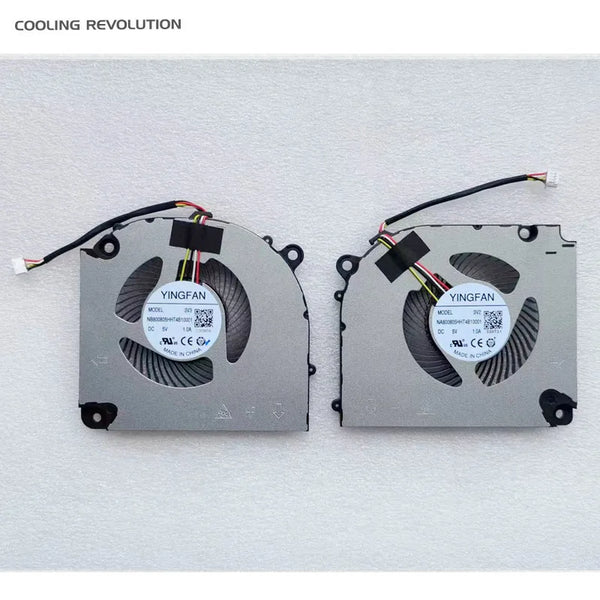 StoneTaskin New Original Laptop CPU GPU Cooling Fan For Colorful Hidden Star P16 Gaming  YINGFAN 3V2 3V3 NA/B800805HHT4B10001  DC 5V 1.0A Fully Tested Free Shipping