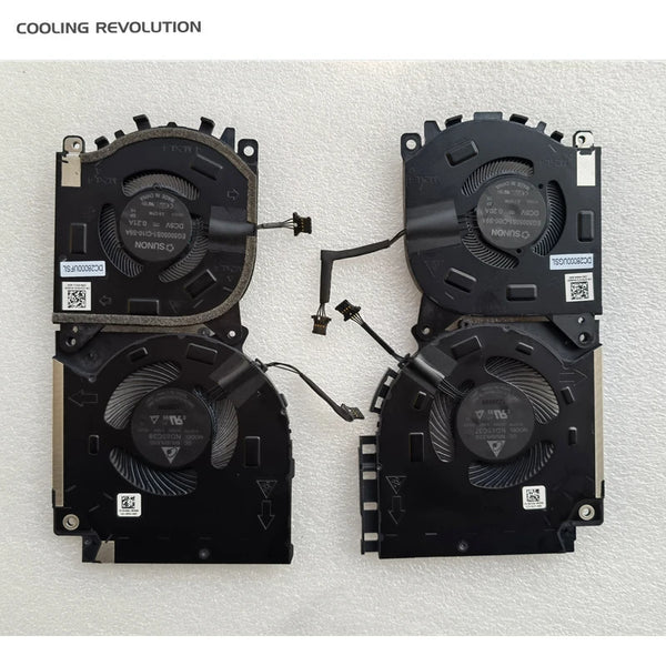 StoneTaskin New Original Laptop CPU GPU Cooling Fan For DELL Alienware X15 R1 R2  082VD4 07M2CV 0V0G61 02H5HD NS85C37 NS85C38 Fully Tested Free Shipping