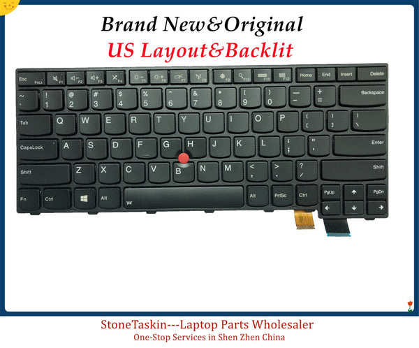 New Original US English Backlit Keyboard for Lenovo Thinkpad T470S 13 Gen 2 Backlight Teclado 01EN723 01EN682 SN20L82088 Tested