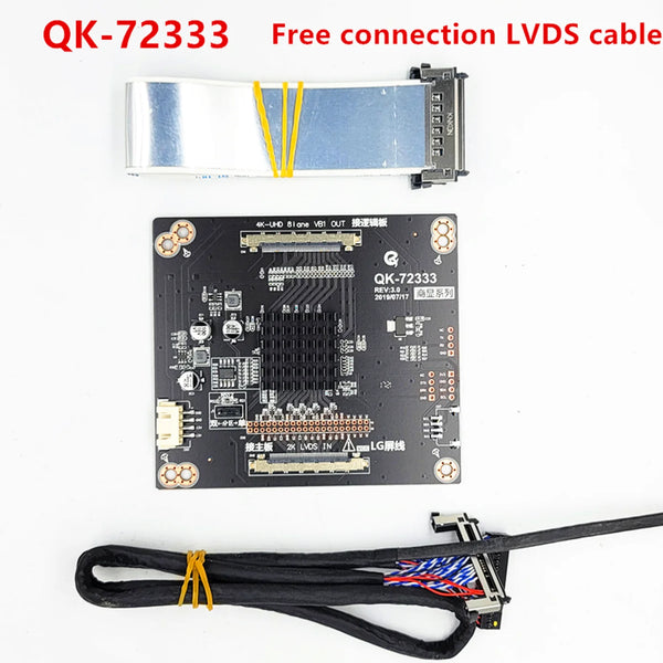 StoneTaskin Brand New Original New QK-72333 BH-7233-B 2K to 4K 4K to 2K converter board VbyOne to LVDS frequency multiplier board 100% Tested Free Shipping