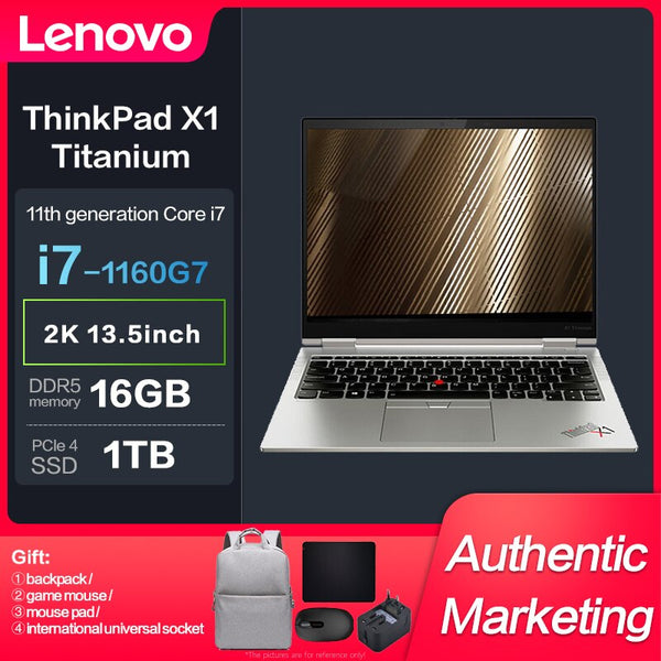 New ThinkPad X1 Titanium I7-1160G7 16GB 1TBSSD 2K 13.5inch Slim Notebook Touch