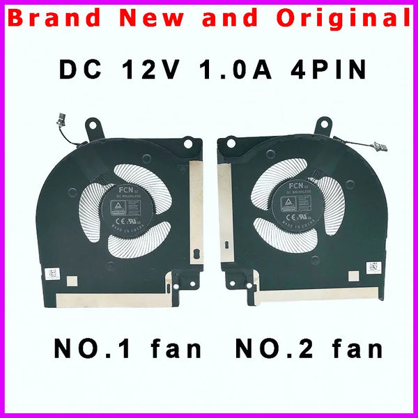 StoneTaskin Original New laptop CPU GPU Cooling fan Cooler Radiator for DELL ALIENWARE 2021 x17 R1 DC12V1.0A 4PIN