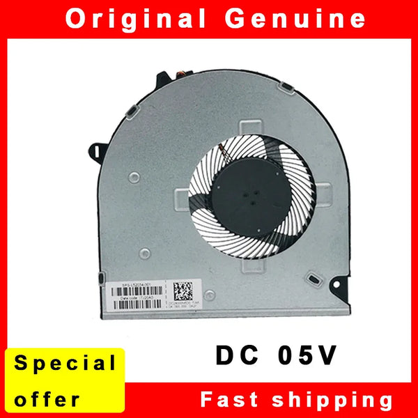 StoneTaskin Original New laptop Cpu Fan Cooler for HP 15-DU 15s-gu 15s-gy 15s-gr 15s-du NS85B23 18J34 EF50040S1-1C010-S9A  SPS L52034-001