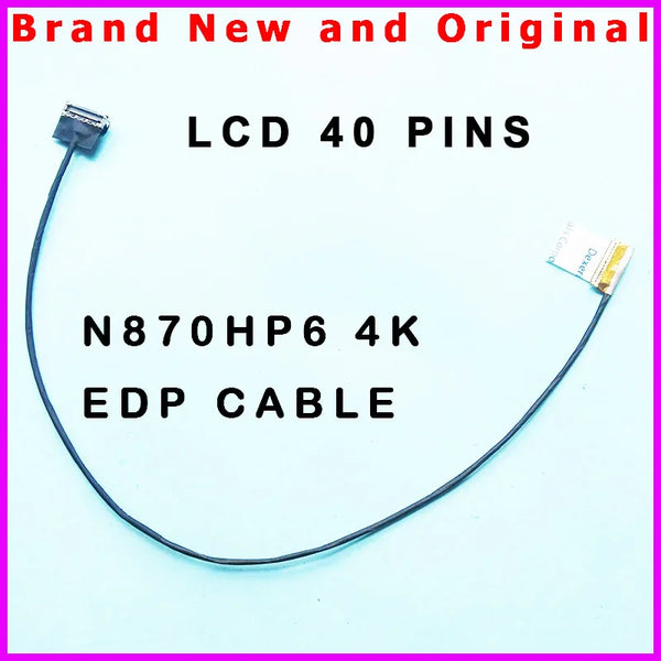 StoneTaskin Original New original lcd cable for Clevo N870 N870HP6 EDP CABLE LCD LVDS EDP CABLE 6-43-N87P1-010-1N  Fast Free Shipping