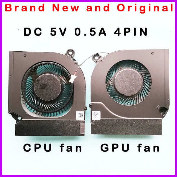 StoneTaskin Original New orignal laptop CPU GPU Fan Radiator For for Acer Nitro 5 AN515-55 AN517-52 N20C1 FML9 FMAQ DC5V DFS5K223052836