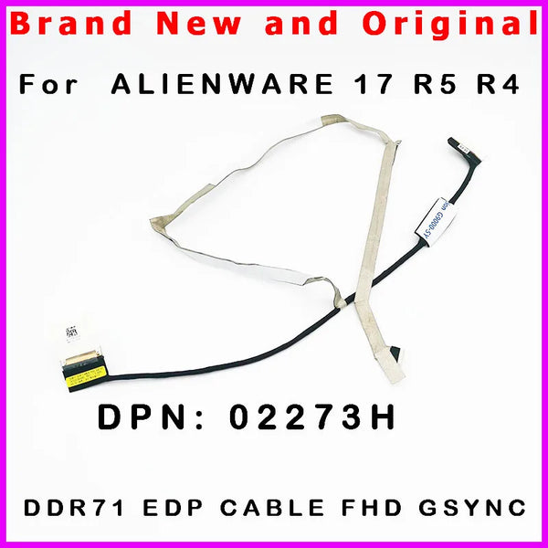 StoneTaskin Nuevo Cable LCD LVDS original para Dell ALIENWARE 17 R5 R4 DDR71 LCD EDP CABLE FHD GSYNC 02273H 2273H DC02C00I000 Fast Shipping