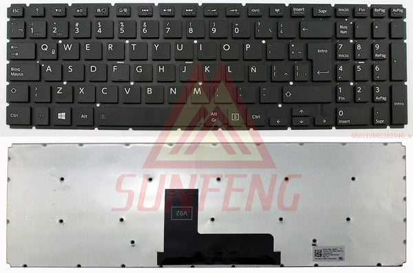 StoneTaskin Toshiba Satellite L50T/L55D-B/C L50W-C L55-B/C Laptop Keyboard Black Color Latin Layout KB Fast and Free Shipping