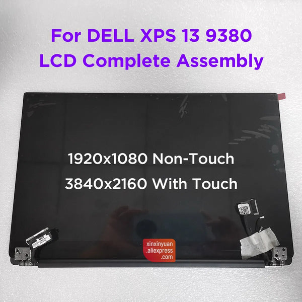 Original 13.3" LCD Touch Screen Complete Assembly For Dell XPS 13 9380 7390 P82G002 P82G003 Display Replacement UHD4K 3840x2160