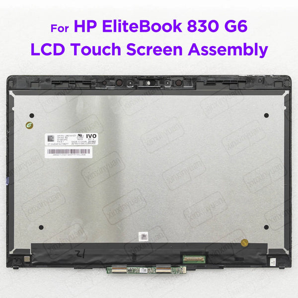 StoneTaskin Original 13.3 LCD Touch Screen Digitizer Assembly for HP EliteBook x360 830 G6 Display Panel Replacement M133NVFC FHD1920x1080