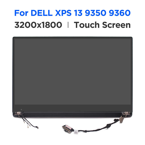 StoneTaskin Original 13.3 LCD Touch Screen Digitizer Complete Assembly for Dell XPS 13 9343 9350 9360 P54G WT5X0 N6CH2 HP2YT 3200x1800 Display Panel Fully Tested Free Fast Shipping