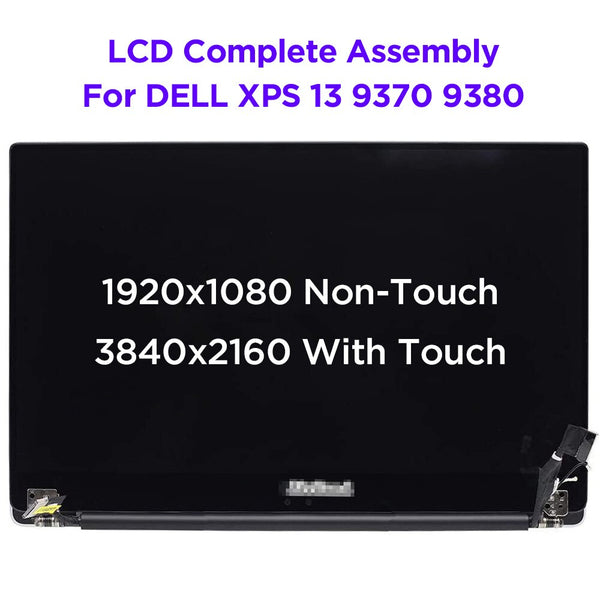 StoneTaskin Original 13.3" Touch Screen Complete Assembly For Dell XPS 13 9370 9380 P82G LCD Display Panel Replacement UHD4K Upper Half Set