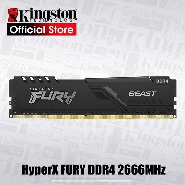 Original Kingston HyperX FURY DDR4 2666MHz 8GB 16GB Desktop RAM Memory CL16 DIMM 288-pin Desktop Internal Memory For Gaming