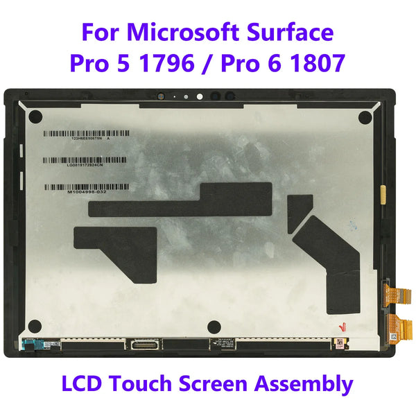 StoneTaskin Original Original Microsoft Surface Pro 5 Pro 6 Model 1796 1807 LCD Display Touch Screen Digitizer Assembly Replacement LP123WQ1-SPA2 Free Fast Shipping