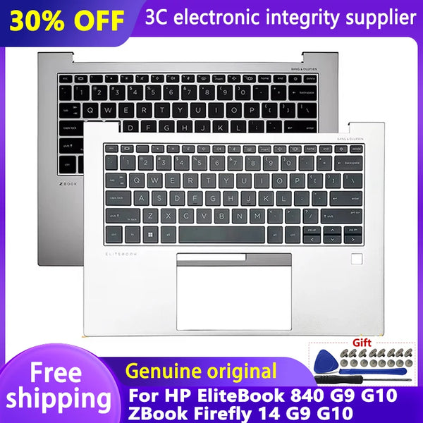 StoneTaskin Original New US/UK Keyboard for HP EliteBook 840 G9 840 G10 ZBook Firefly 14 G9 G10 Laptop Palmrest Backlit Upper Cover Topcase Fully Tested Free Shipping