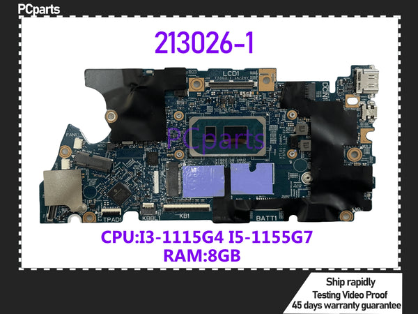 PCparts CN-00FH52 For DELL Latitude 3330 Laptop Motherboard 213026-1 I3-1115G4 I5-1155G7 CPU 8GB RAM Mainboard MB 100% Tested