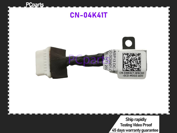 PCparts CN-04K41T For Inspiron 5391 5390 7390 7391 P114G Laptop DC Power Jack DC-IN Charging Flex Cable 100% Tested