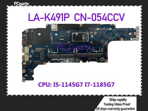 PCparts CN-054CCV For DELL Latitude 5420 Laptop Motherboard GDF40 LA-K491P I5-1145G7 I7-1185G7 CPU SRK1F Mainboard MB Tested