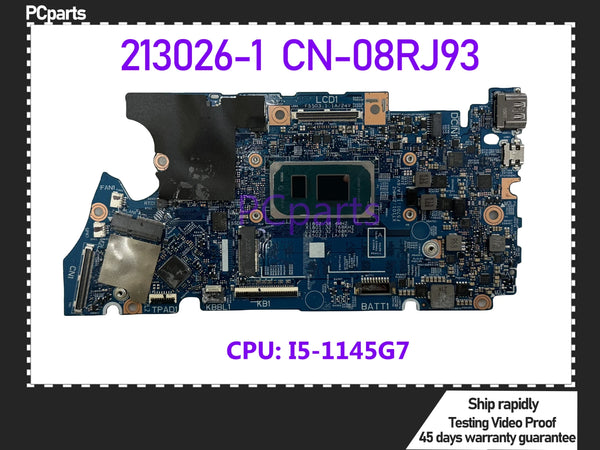 PCparts CN-08RJ93 For DELL Latitude 3330 Laptop Motherboard 213026-1 I5-1145G7 CPU SRK03 16GB RAM Mainboard MB 100% Tested
