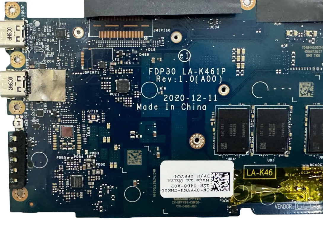0pyg4 PCparts CN-0PPYW4 For DELL XPS 13 9305 Laptop Motherboard LA-K461P I5 ...
