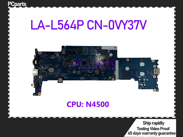 PCparts CN-0VY37V For DELL Latitude 7330 7430 Laptop Motherboard LA-L564P N4500 CPU SRKH0 With RAM DDR4 Mainboard MB 100% Tested