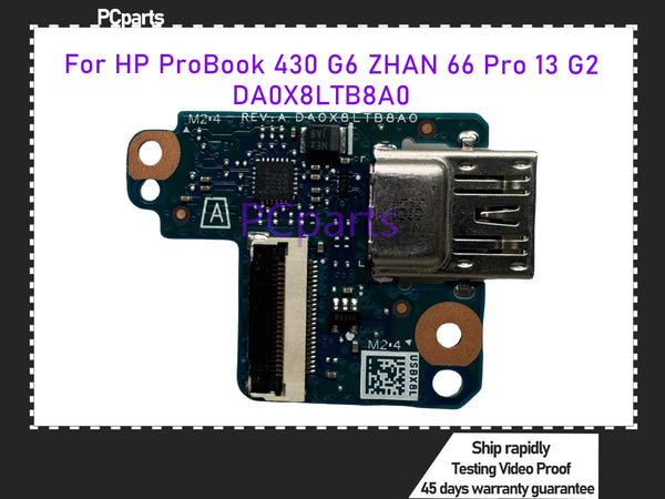 PCparts DA0X8LTB8A0 For HP ProBook 430 G6 430 G7 ZHAN 66 Pro 13 G2 Laptop Notebook PC Power Button Usb Board 100% Tested