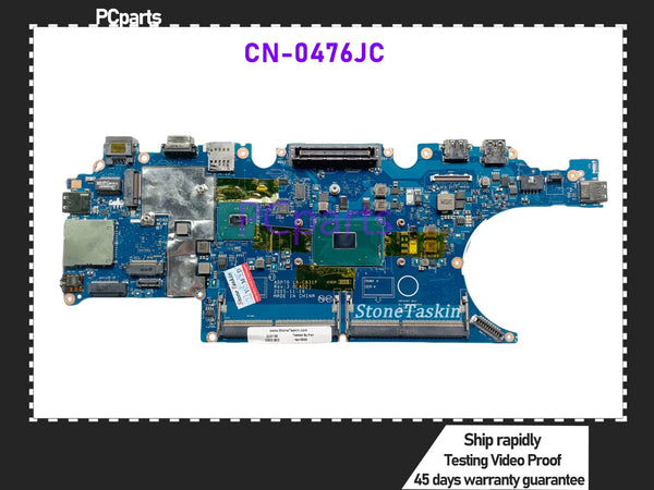 PCparts FRU CN-0476JC For Dell Latitude E5470 5470 Laptop Motherboard ADP70 LA-C831P CPU SR2FU I7-6820HQ 100% Tested