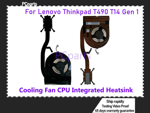 PCparts Original Laptop CPU Cooling Fan For Lenovo Thinkpad T490 T14 Assembly Radiator Heatsink Fan 5H40W36703 Free Shipping