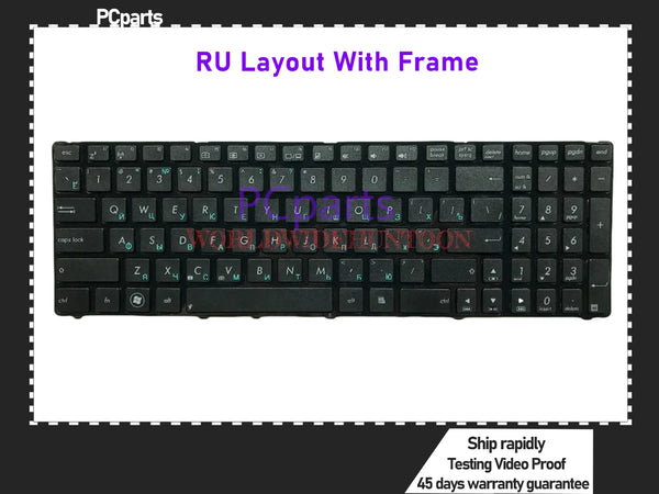 StoneTaskin Brand New Original PCparts Original Reboto laptop Keyboard For ASUS A53 K53 K53E K53SC K53SD K53SJ K53SM K53SV keyboard RU Layout with Frame 100% Tested Free Shipping