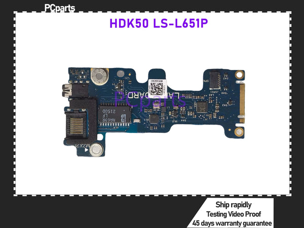 PCparts Original Used CN-059G8M For Dell G15 5520 5521 G16 7620 Switch Power Button Network Card Audio Board HDK50 LS-L651P