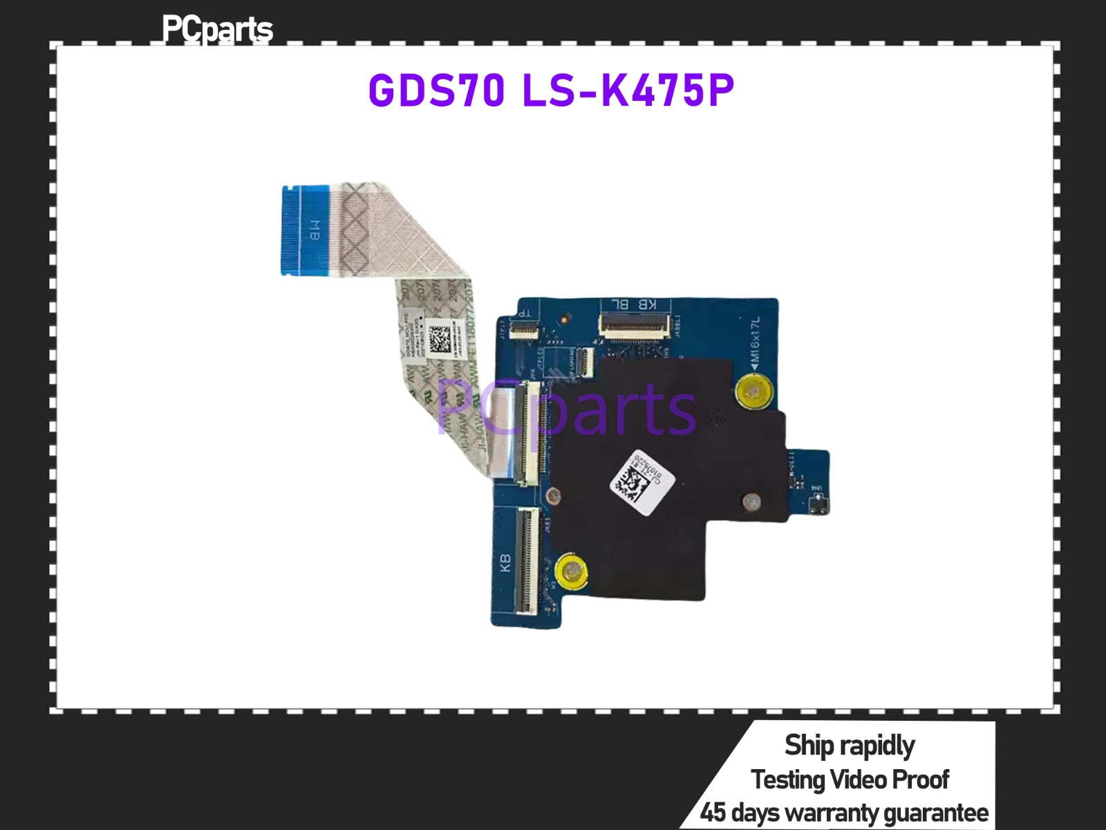 PCparts Original Used For Dell Alienware X17 R1 Backlight Keyboard Boa ...