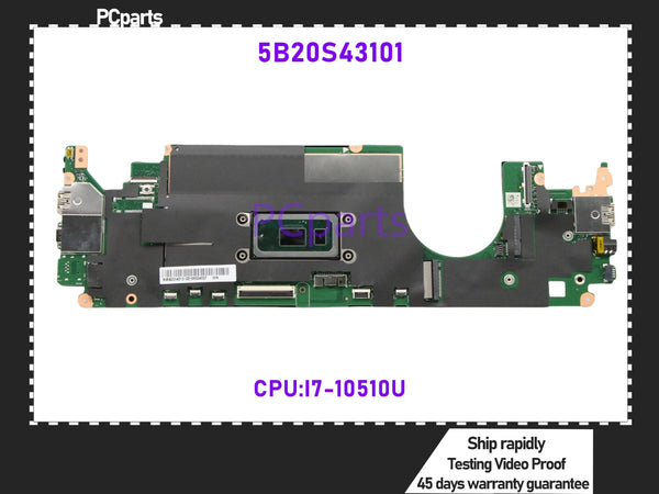 PCparts Refurbished 5B20S43101 For Lenovo Yoga C640-13IML Laptop Motherboard I7-10510U Mainboard MB 5B20S43103 5B20S43100