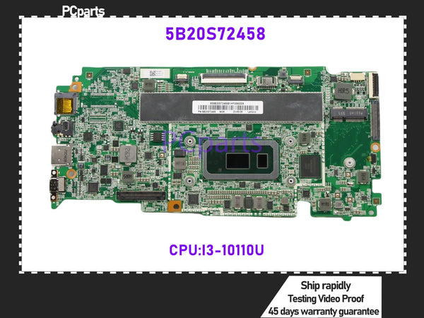 PCparts Refurbished 5B20S72458 For Lenovo Chromebook Flex 5 CB-13IML05 Laptop Motherboard I3-10110U 4GB RAM 64GB Mainboard MB