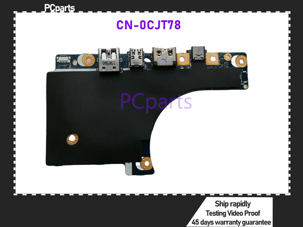 PCparts Refurbished Original CN-0CJT78 For DELL Precision 7510 Reader USB Interface Board Switch Power With Cable PPAP0 LS-C548P