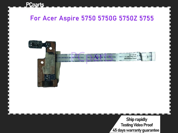 PCparts Used Original Laptop Power Button Board On SW2 With Cable P5WE0 LS-6902P For Acer Aspire 5750 5750G 5750Z 5755G