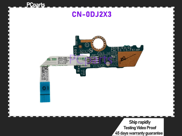 PCparts Used Original Laptop Power Button Board With Cable CAL53 LS-F461P For Dell G3 3579 CN-0DJ2X3 100% Tested